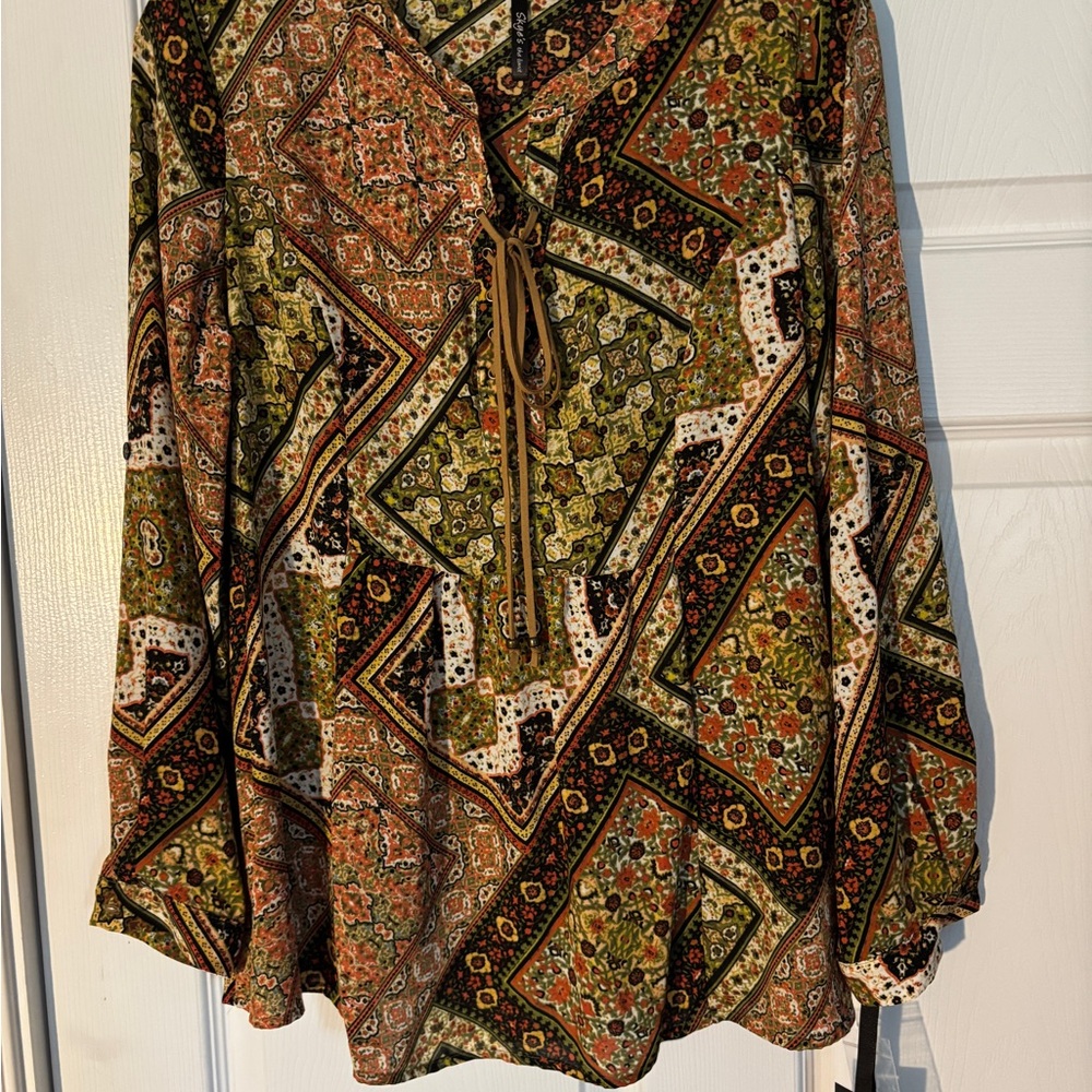 Skye's the Limit Multicolor Bohemian Blouse